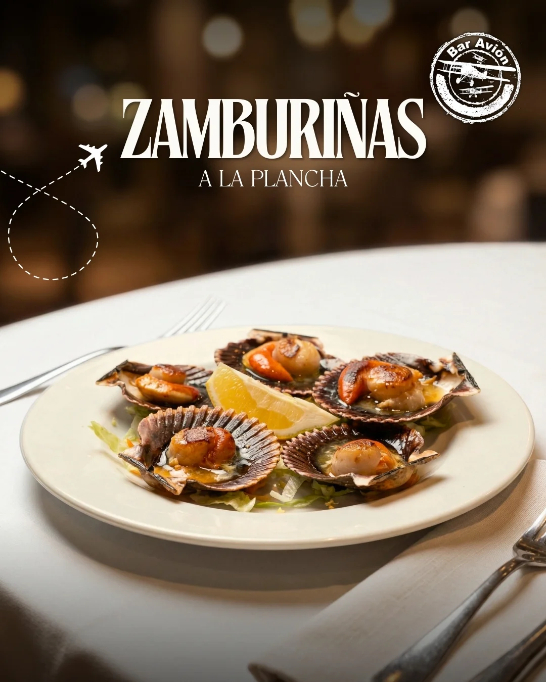 Zamburiñas a la plancha