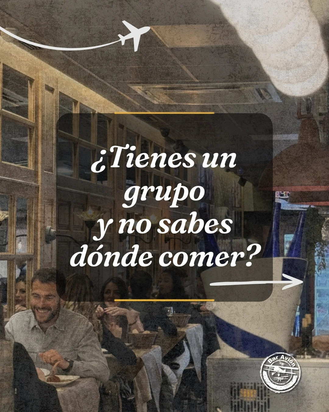 ¿Tienes un grupo y no sabes dónde comer?