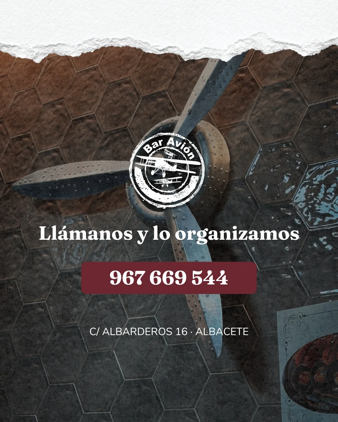 Llámanos al 967 669 544 y lo organizamos